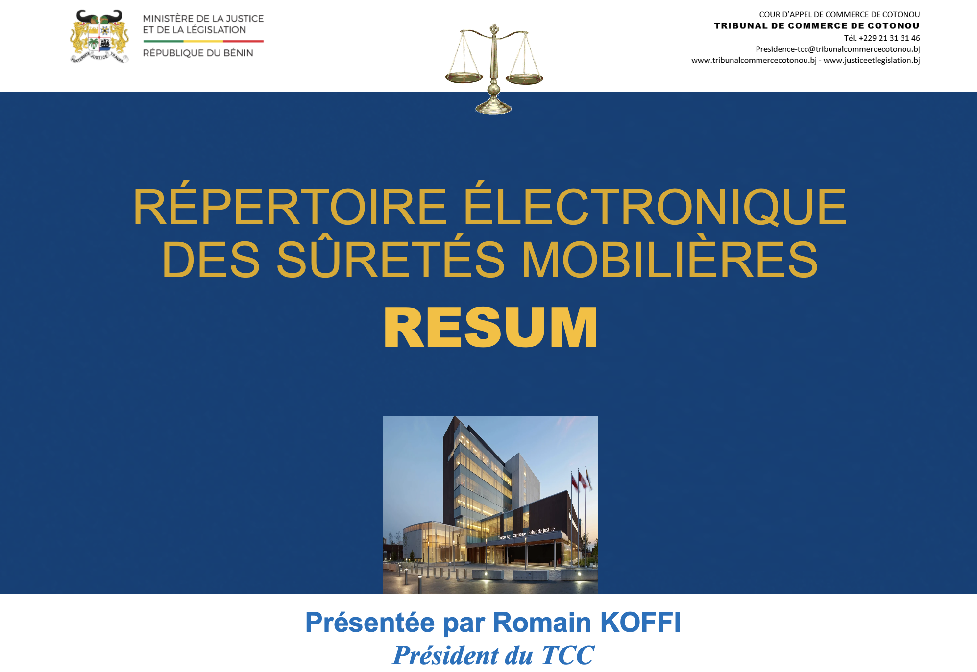 Répertoire Electronique des Sûretés Mobilières (RESUM)