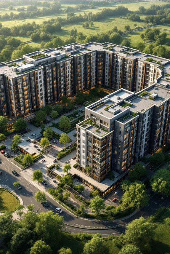 Projet de logements sociaux et centre commercial à Zè